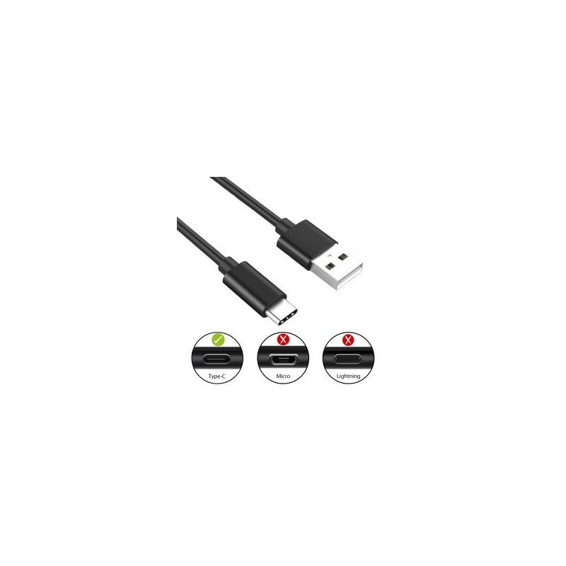 CABO EWENT USB-C PARA USB-A 1MT PRETO 2 CABO EWENT USB-C PARA USB-A 1MT PRETO - Image 2