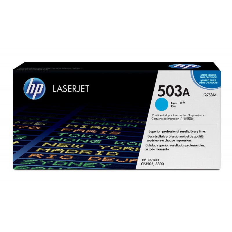 TONER HP 503A CYAN CP35XX / 3800 SERIES 1 TONER HP 503A CYAN CP35XX / 3800 SERIES