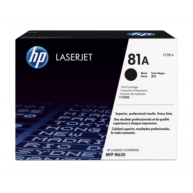 TONER HP 81A M630/604/5/6 PRETO 10.5K 1 TONER HP 81A M630/604/5/6 PRETO 10.5K