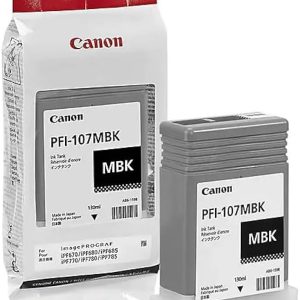 Tinteiro Canon PFI-107MBK Preto Mate (130ML)