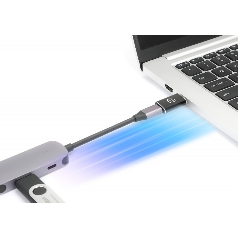 ADAPTADOR USB-A (M) PARA USB-C (F) MANHATTAN 2 ADAPTADOR USB-A (M) PARA USB-C (F) MANHATTAN - Image 2